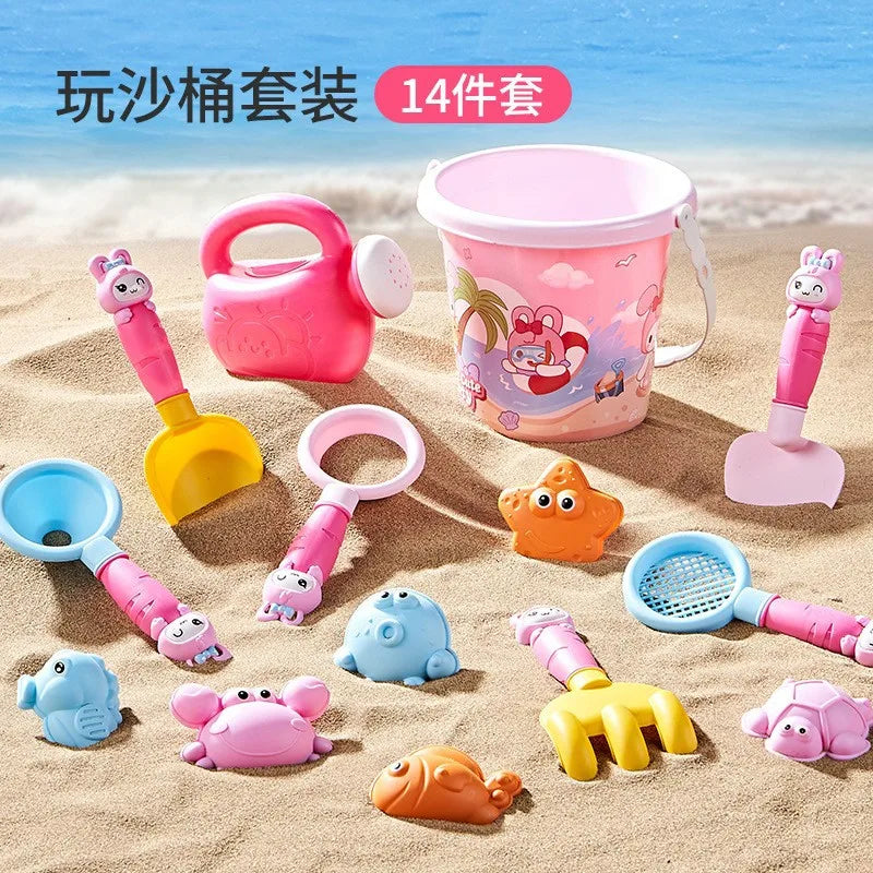 New beach-toy set Children's beach play sand water beach-bucket sand digging shovel beach-tools