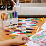 36pcs Waterbased Ink Dual Tip Pens For Cricut Maker 3/Maker/Explore 3/Air 2/Air, Writing & Drawing Marker Pen