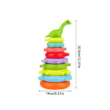 Rainbow Balance Stacking Ring Game Preschool Learning Stacker Montessori Toy For Traveling Schools Daycare Centers Kindergarten