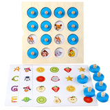 Children Montessori Wooden Board Game Instant Photo Memory Chess Early Learning Educational Toys For Kids Gifts