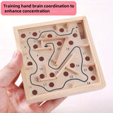 Wooden Hand-Eye Coordination Training Maze: Enhance Concentration And Balance Skills