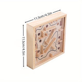 Wooden Hand-Eye Coordination Training Maze: Enhance Concentration And Balance Skills