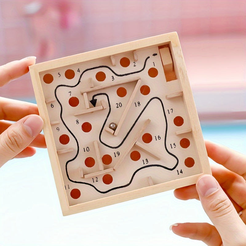 Wooden Hand-Eye Coordination Training Maze: Enhance Concentration And Balance Skills