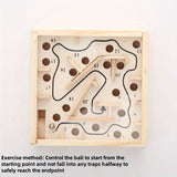 Wooden Hand-Eye Coordination Training Maze: Enhance Concentration And Balance Skills