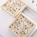 Wooden Hand-Eye Coordination Training Maze: Enhance Concentration And Balance Skills
