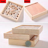 Wooden Hand-Eye Coordination Training Maze: Enhance Concentration And Balance Skills