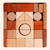 29-Piece Wood DIY Building Block New Montessori Early Educational Model Toy for Kids Age 5-7 Box Packed birthday gift