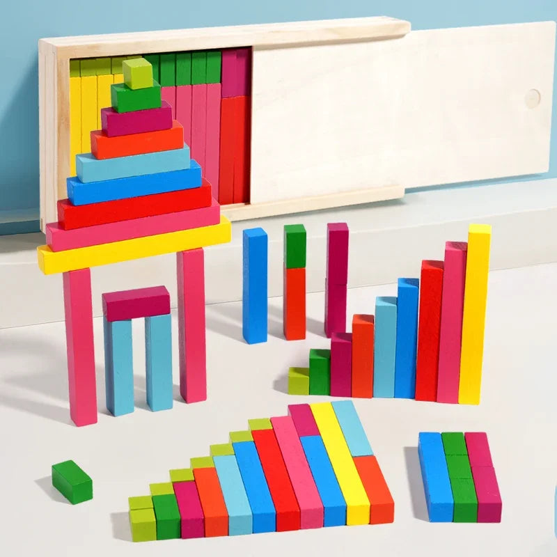 Learning Colored Decimal Sticks Puzzle Teaching Aids for Mathematics Toys Kindergarten Early Childhood Education