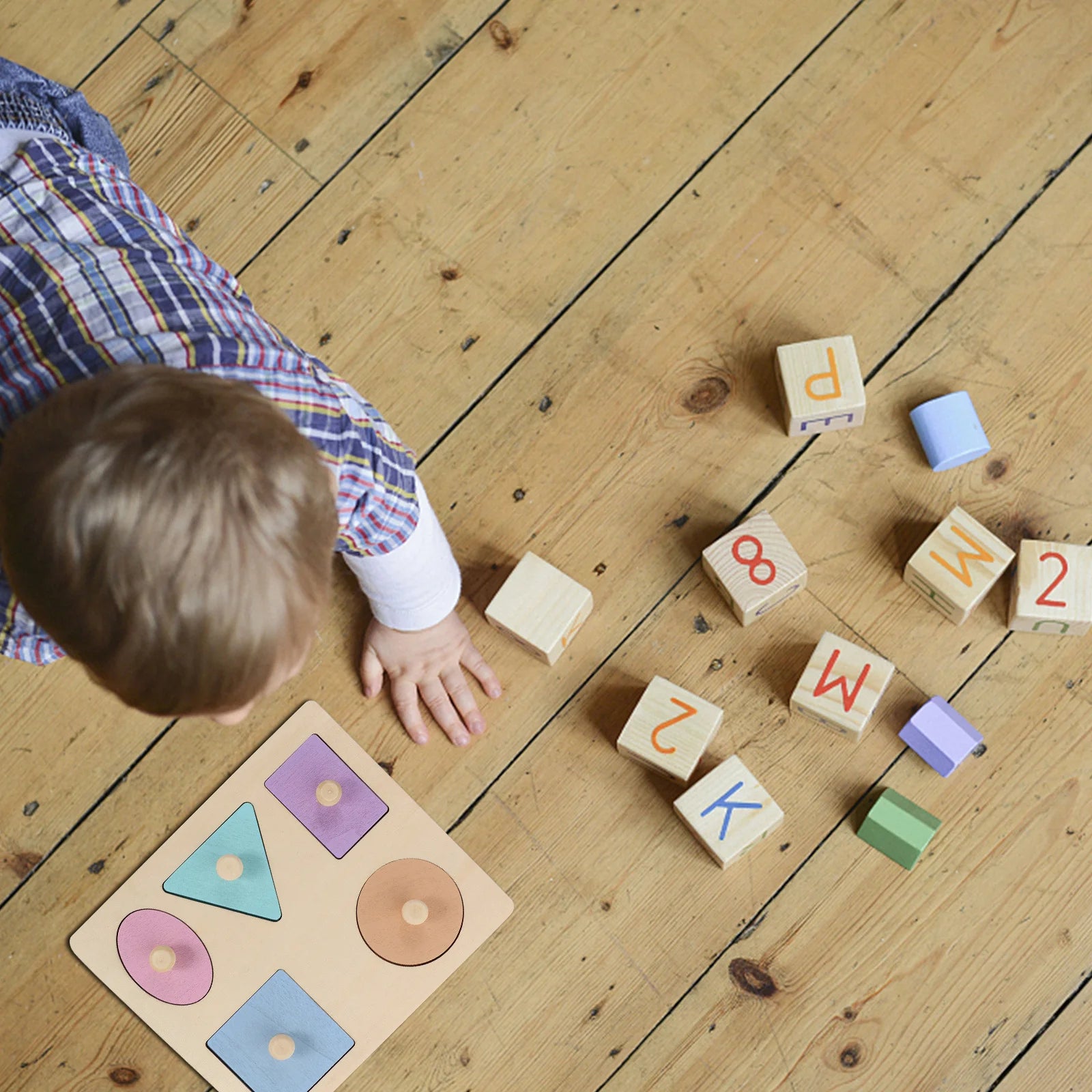 1Set Shape Peg Puzzle Board Colored Shapes Wooden Learning Plaything Early Child Education Brain Logic Development Matching