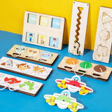 Montessori Busy Board DIY Puzzle Toy Hand Grasping Ability Training Busy Board Accessories Switch Function Early Learning