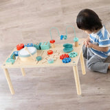 Activity Table Activity Center, Shape Sorter, Wooden Sensory Toys for 1+ Year Old, Children, Infant, Boys ,Girls Birthday Gifts