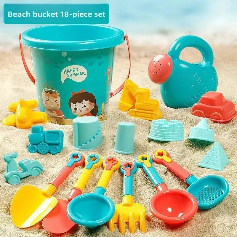 New beach-toy set Children's beach play sand water beach-bucket sand digging shovel beach-tools