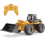 6-Channel Alloy Bulldozer Remote Control Toy Truck