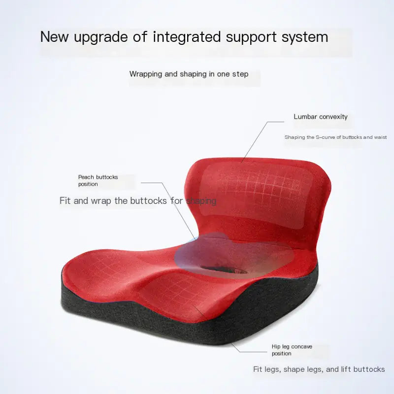 Large Memory Foam Chair Cushion with Back Support
