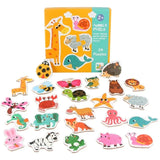 Children Matching Puzzle Animal Transportation Fruits Vegetables Early Learning Toys for Kids Children Educational Toy Gift