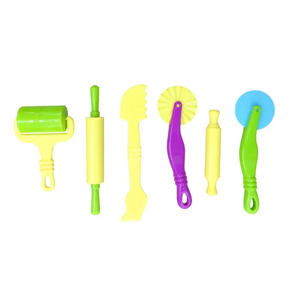 Plastic Playdough Model Tool 3D Tool Kit 3D Plasticine Tools Deluxe Set Animals Model Playdough Set Clay Moulds Child
