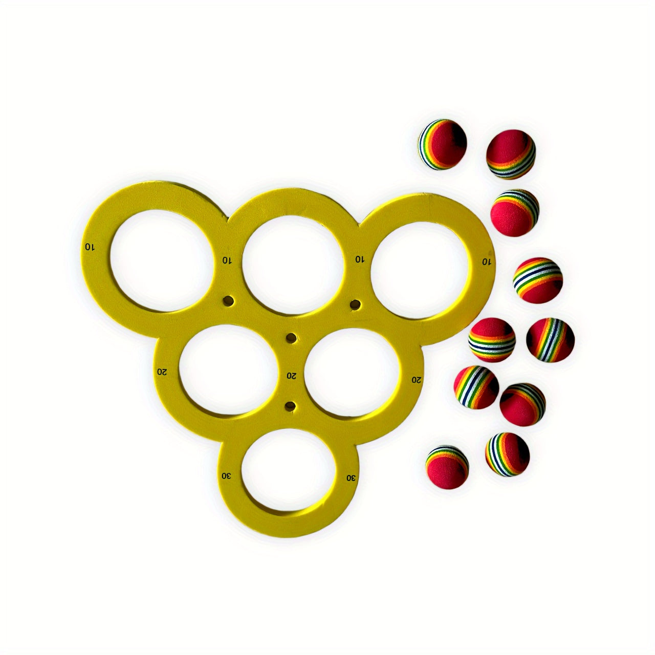 1+10pcs Suitable for Family Party Water Sports Floating Swimming Pool Toy Throw Game Water Game Mat Small Ball Table Game Table - Durable, Safe Throw Game | Water Fun and Coordination Swimming Pool Water Sports Floating Swimm