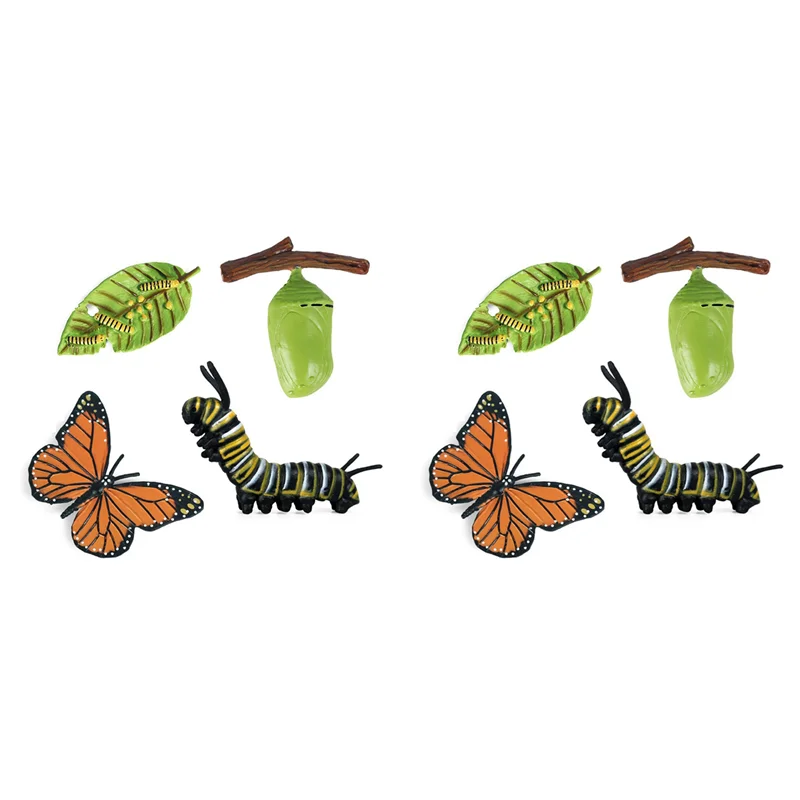 ODIES-2X Simulation Life Cycle Figurine Of A Monarch Butterfly Growth Cycle Insect Animals Educational Biology Science