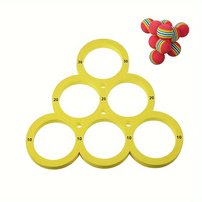 1+10pcs Suitable for Family Party Water Sports Floating Swimming Pool Toy Throw Game Water Game Mat Small Ball Table Game Table - Durable, Safe Throw Game | Water Fun and Coordination Swimming Pool Water Sports Floating Swimm