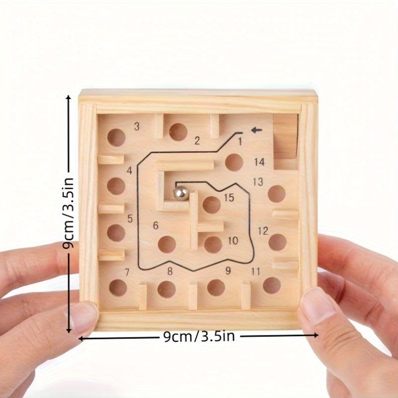 Wooden Hand-Eye Coordination Training Maze: Enhance Concentration And Balance Skills