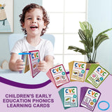 Kindergarten Flash Cards 70 Pieces Letter Flash Cards Early Education Learning Puzzle Phonics Games For Ages 3 Girls Boys