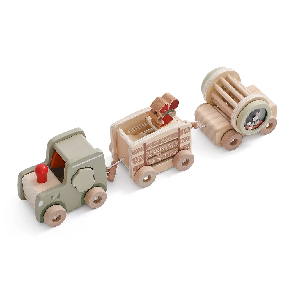 Montessori Toys Wooden Train For Baby Birthday Toy With Numbers And Blocks Game Toddler Boys And Girls1 2 3 4 5Baby Learning Toy