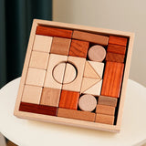 29-Piece Wood DIY Building Block New Montessori Early Educational Model Toy for Kids Age 5-7 Box Packed birthday gift