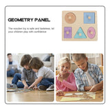 1Set Shape Peg Puzzle Board Colored Shapes Wooden Learning Plaything Early Child Education Brain Logic Development Matching