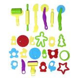 Plastic Playdough Model Tool 3D Tool Kit 3D Plasticine Tools Deluxe Set Animals Model Playdough Set Clay Moulds Child