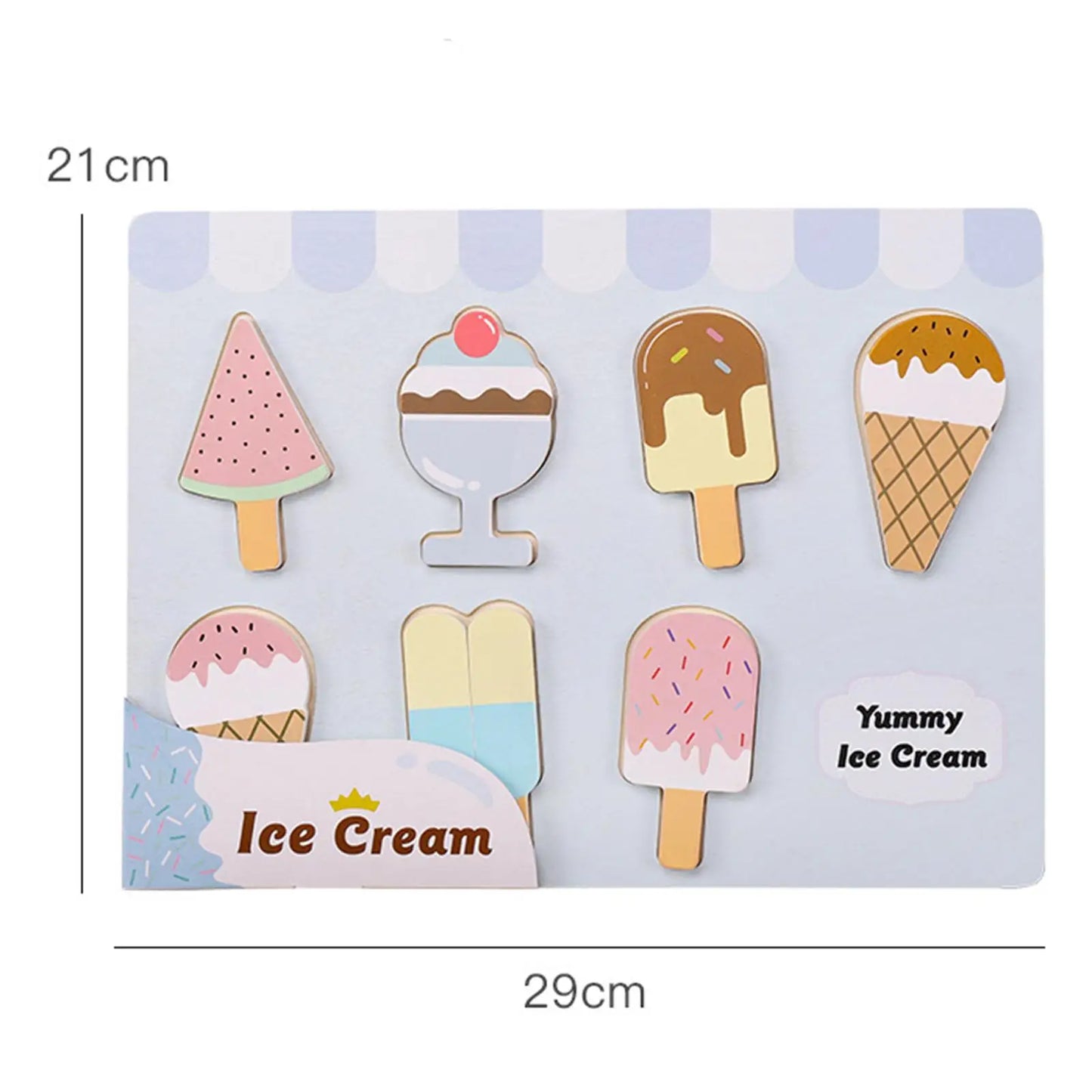 Educational Toys Wooden Ice Model Puzzle for Early Learning Halloween Children Toddlers