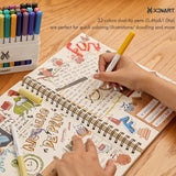 36pcs Waterbased Ink Dual Tip Pens For Cricut Maker 3/Maker/Explore 3/Air 2/Air, Writing & Drawing Marker Pen