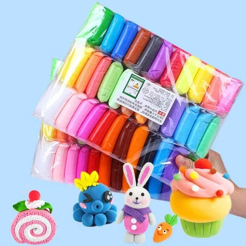 Ultra Light Air Dry Clay Modeling Magical Clay with Tools Magic Modeling Clay Non-toxic Plasticine DIY Children's Play Dough Set