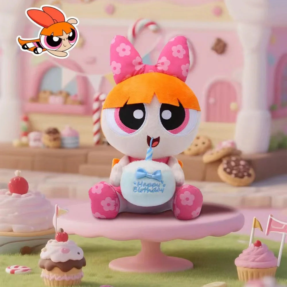 Genuine The Powerpuff Girls Plush Doll Decoration Kawaii Home Decor Dolls Cartoon Girlish Heart Pp Cotton Filled Toys Girl Gifts