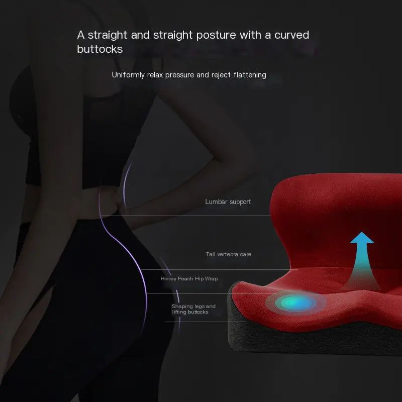 Large Memory Foam Chair Cushion with Back Support