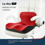 Large Memory Foam Chair Cushion with Back Support
