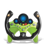 Electronic Simulation Steering Wheel With Light And Sound Early Education Puzzle Co-Pilot Sports Car Steering Wheel Toy Boy Gift