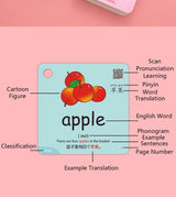 Montessori Educational Flash Cards 600 Cognitive Learning Cards Kids Discover Animal Shapes Colors Fun Toys Gifts Children's