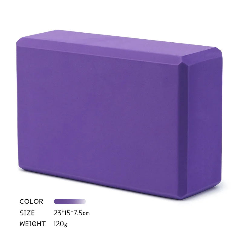 Wholesale 3*6*9Inches 120 Grams High Density Non-Slip EVA Yoga Foam Bricks Block High Quality Yoga Blocks