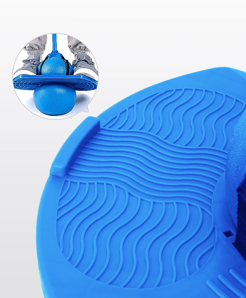 Bouncing Ball With Handle And Pump Balance Platform Bouncy Jump Pogo Ball For Kids Playground Sports Workout Competition Toy