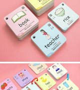 Montessori Educational Flash Cards 600 Cognitive Learning Cards Kids Discover Animal Shapes Colors Fun Toys Gifts Children's