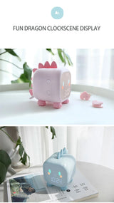 Kids Cute Cartoon Dinosaur LED Digital Alarm Clock Wake Up Night Light Relojes Desktop Decoration Children Sleep Trainer