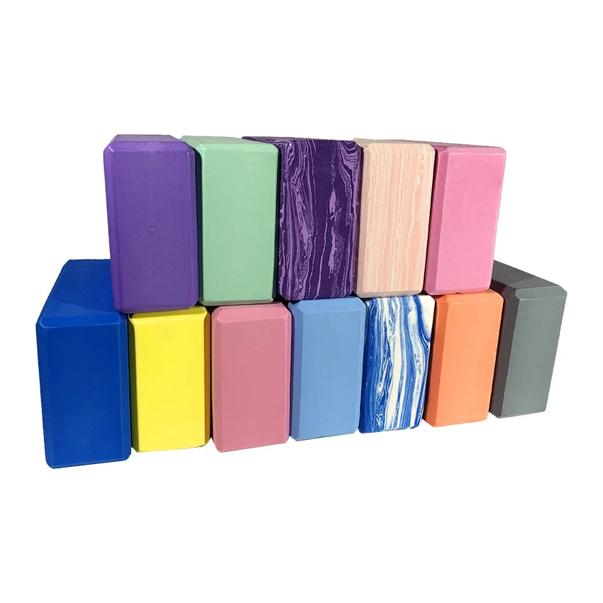 Chinmon Eco-Friendly Large Custom Logo 120g High Density EVA Foam Yoga Blocks Wholesale 3*6*9Inches Pilates Foam Bricks