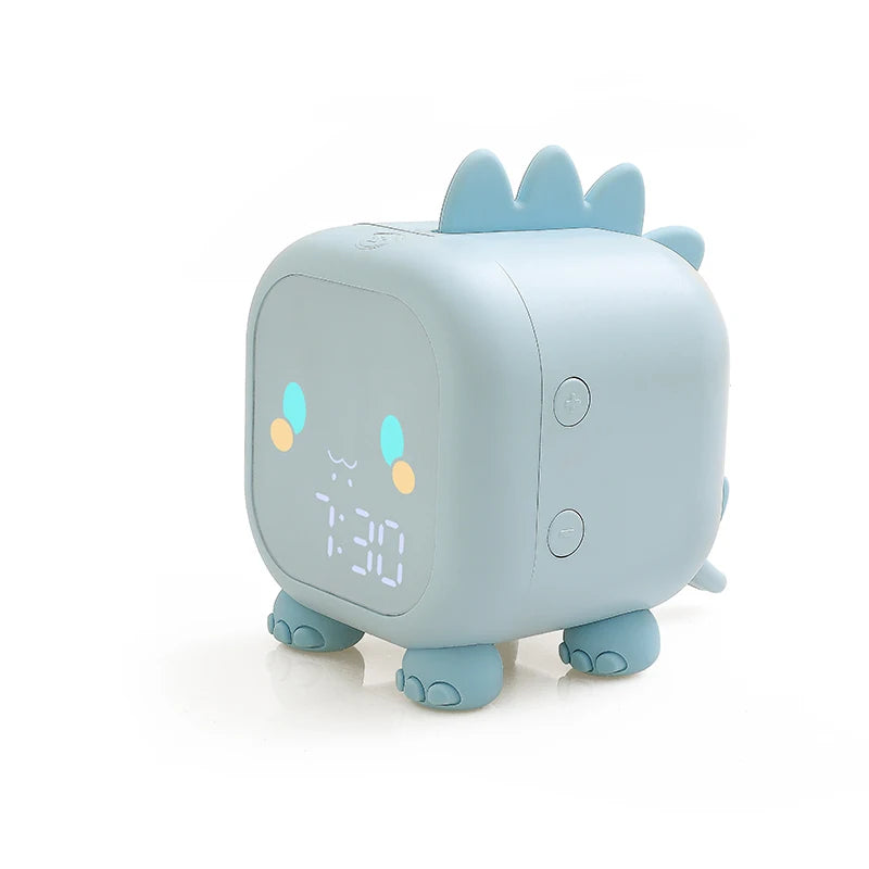 Kids Cute Cartoon Dinosaur LED Digital Alarm Clock Wake Up Night Light Relojes Desktop Decoration Children Sleep Trainer