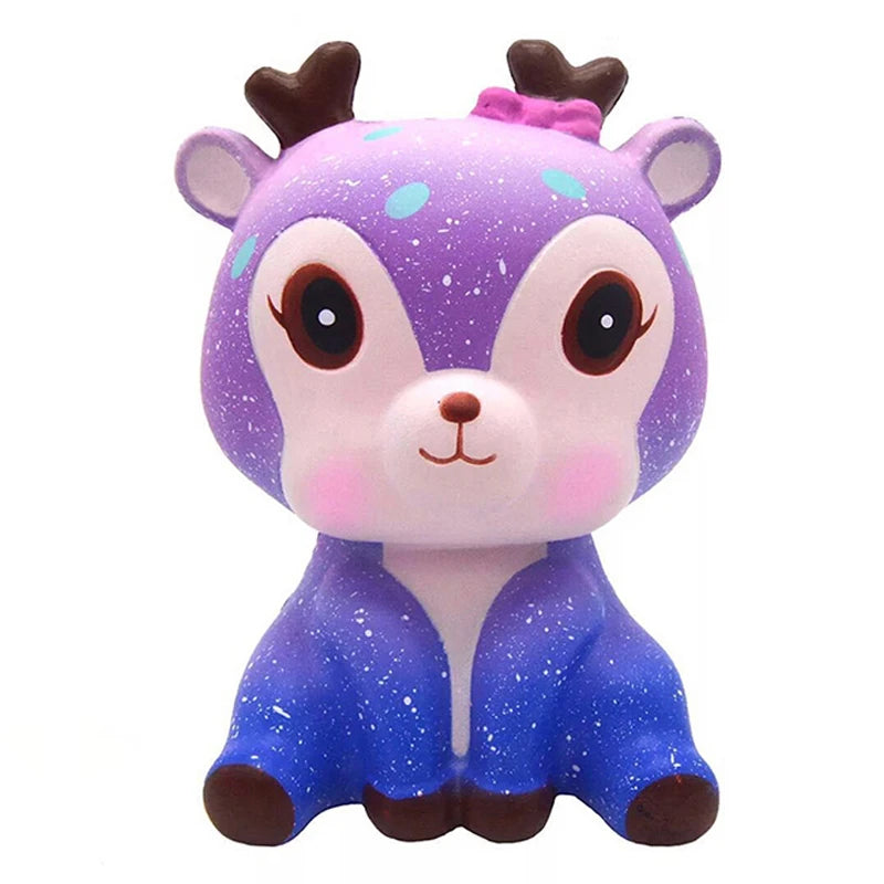 Kawaii Bear biscuit Squeeze Squishy Jumbo Deer Unicorn Cat Slow Rising Cream Scented Stress Relieve Toys For Kid Baby
