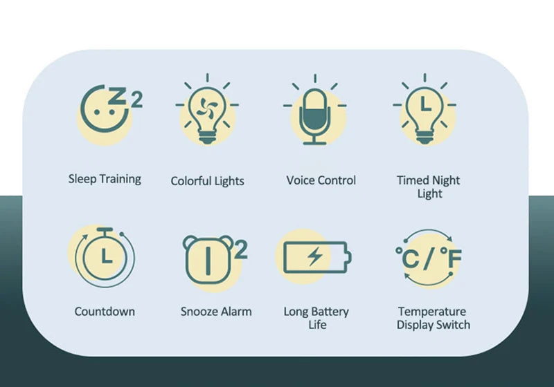 Kids Cute Cartoon Dinosaur LED Digital Alarm Clock Wake Up Night Light Relojes Desktop Decoration Children Sleep Trainer