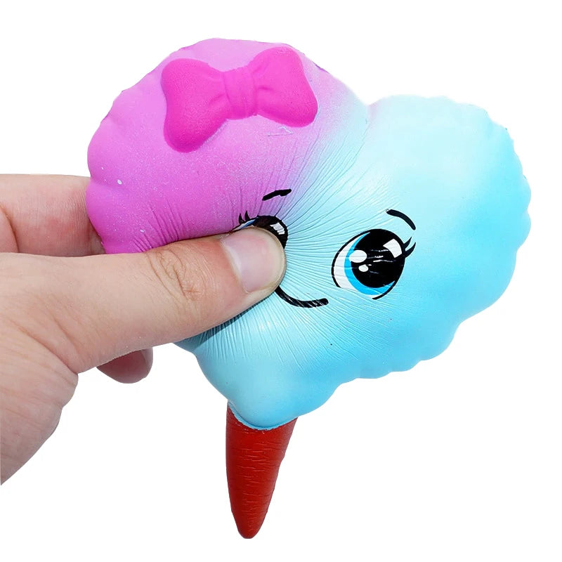 Kawaii Bear biscuit Squeeze Squishy Jumbo Deer Unicorn Cat Slow Rising Cream Scented Stress Relieve Toys For Kid Baby