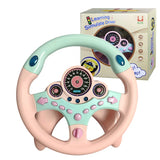Electronic Simulation Steering Wheel With Light And Sound Early Education Puzzle Co-Pilot Sports Car Steering Wheel Toy Boy Gift