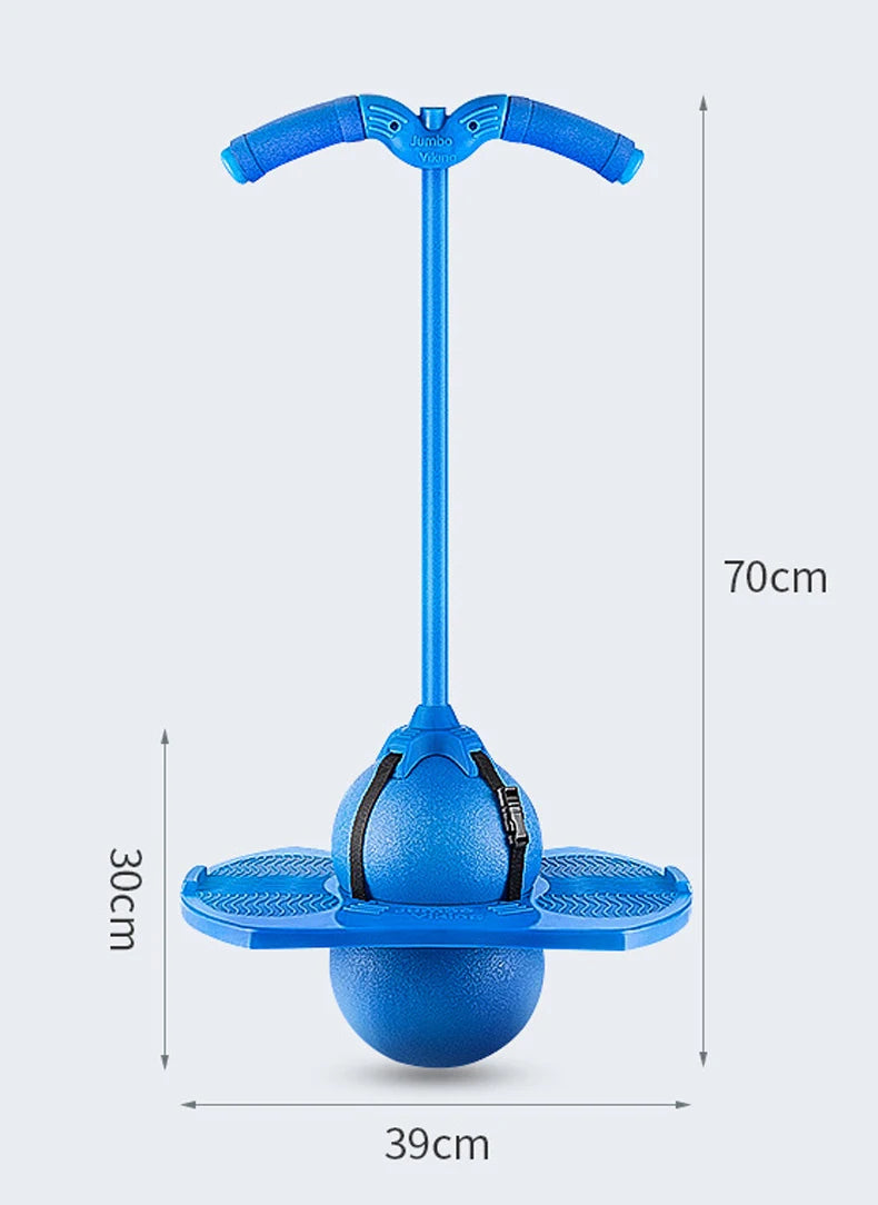 Bouncing Ball With Handle And Pump Balance Platform Bouncy Jump Pogo Ball For Kids Playground Sports Workout Competition Toy