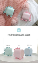 Kids Cute Cartoon Dinosaur LED Digital Alarm Clock Wake Up Night Light Relojes Desktop Decoration Children Sleep Trainer