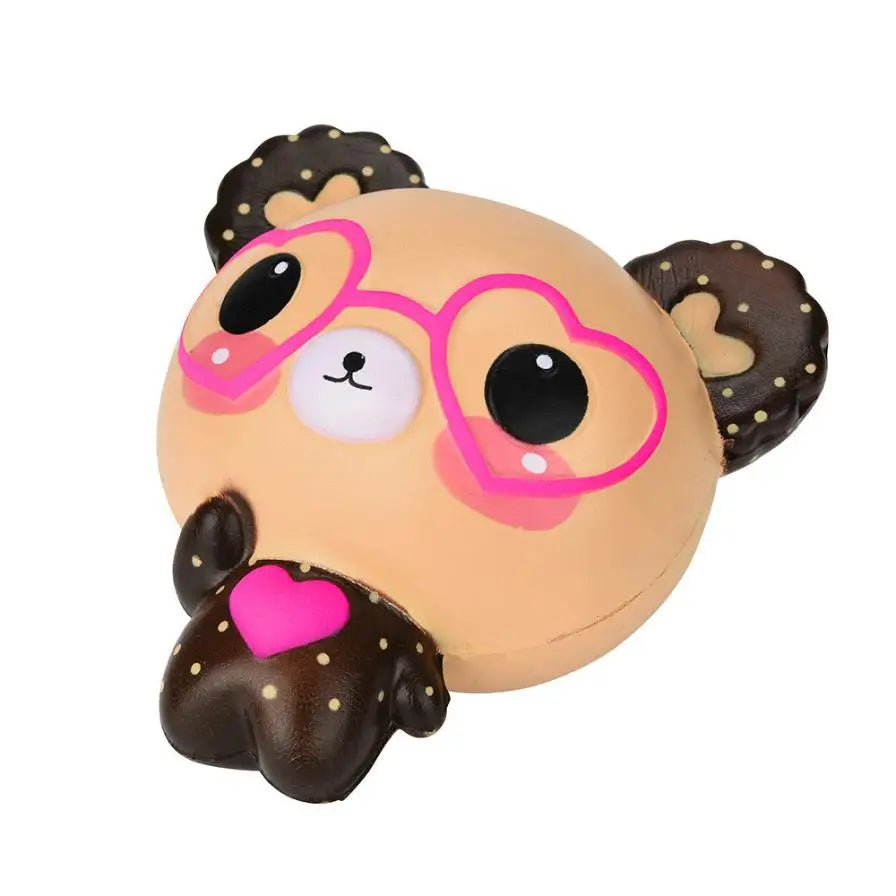 Kawaii Bear biscuit Squeeze Squishy Jumbo Deer Unicorn Cat Slow Rising Cream Scented Stress Relieve Toys For Kid Baby
